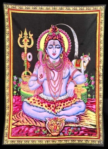 Hindugott Shiva Indischer Wandbehang